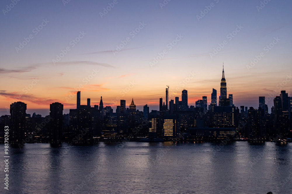 New York City - Manhattan skyline from a different point of View - East River New York City - Manhattan skyline from a different point of View - East River