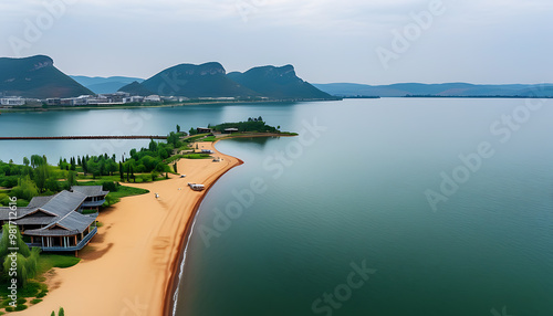 Jinlin Beach in Xichang, Sichuan - A Resort on the Bank of Qinghai Lake photo