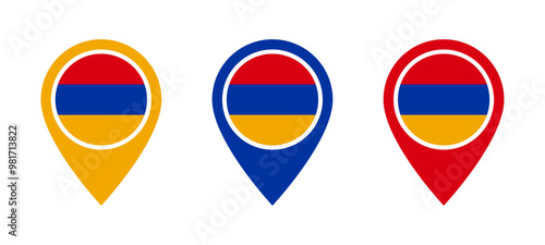 Free Download Armenia flag location icon set - GFXLoad