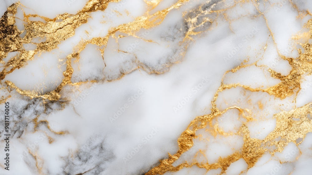 White and gold marble texture, elegant background generative ai White and gold marble texture, elegant background generative ai