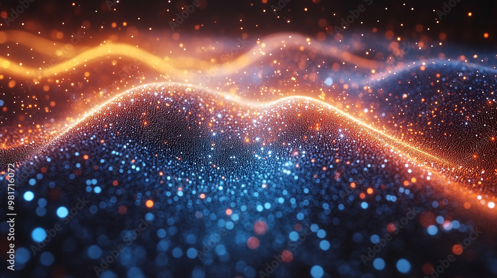Dynamic waves of light and color create a mesmerizing abstract background, perfect for tech, design, or artistic projects. Dynamic waves of light and color create a mesmerizing abstract background, perfect for tech, design, or artistic projects.