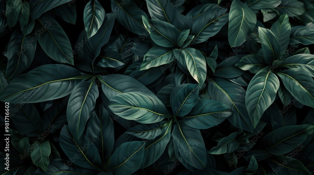 A background of green leaves with a seamless nature pattern featuring plants and foliage A background of green leaves with a seamless nature pattern featuring plants and foliage
