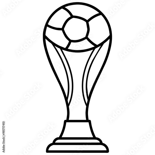 soccer ball isolated on white