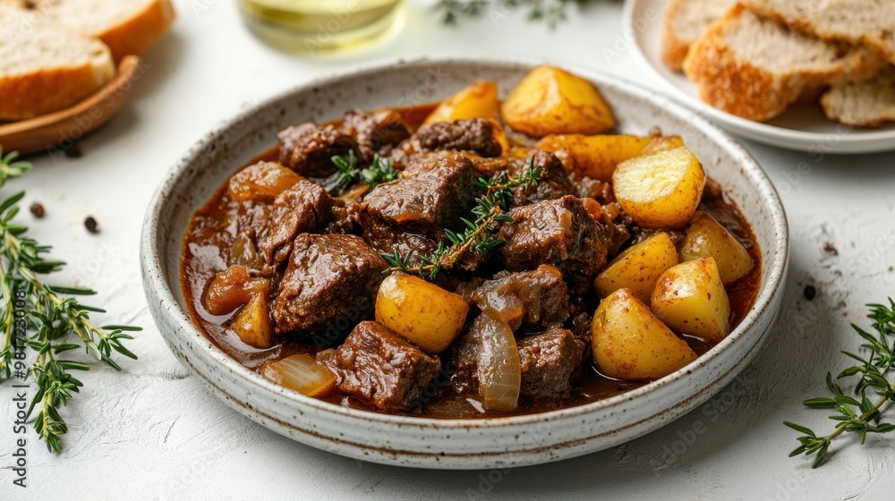 Hearty Beef Stew with Potatoes and Herbs Hearty Beef Stew with Potatoes and Herbs