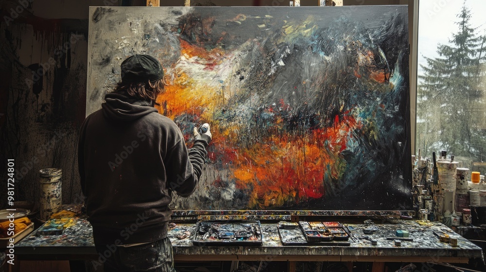 Creative artist with a blank canvas Creative artist with a blank canvas