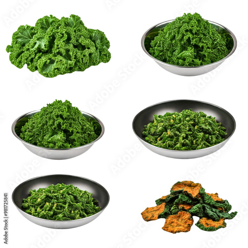 kale isolated on transparent background png