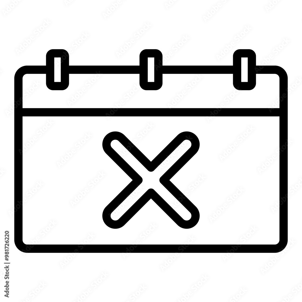 Obraz premium cancel icon