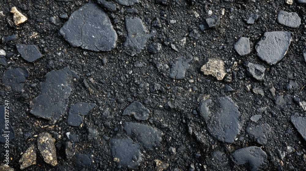 Gritty asphalt texture with coarse grains Gritty asphalt texture with coarse grains