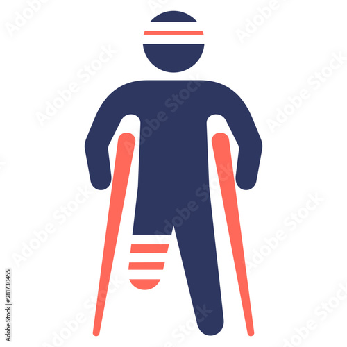 Broken Leg Icon