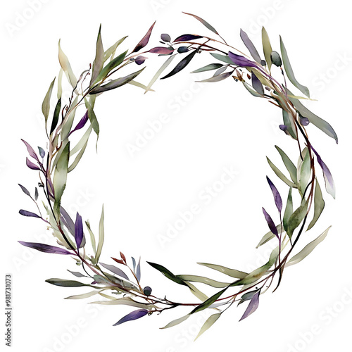 An Elegant Olive Leaf Wreath Design Perfect for Exceptional Decoration and Aesthetic Appeal