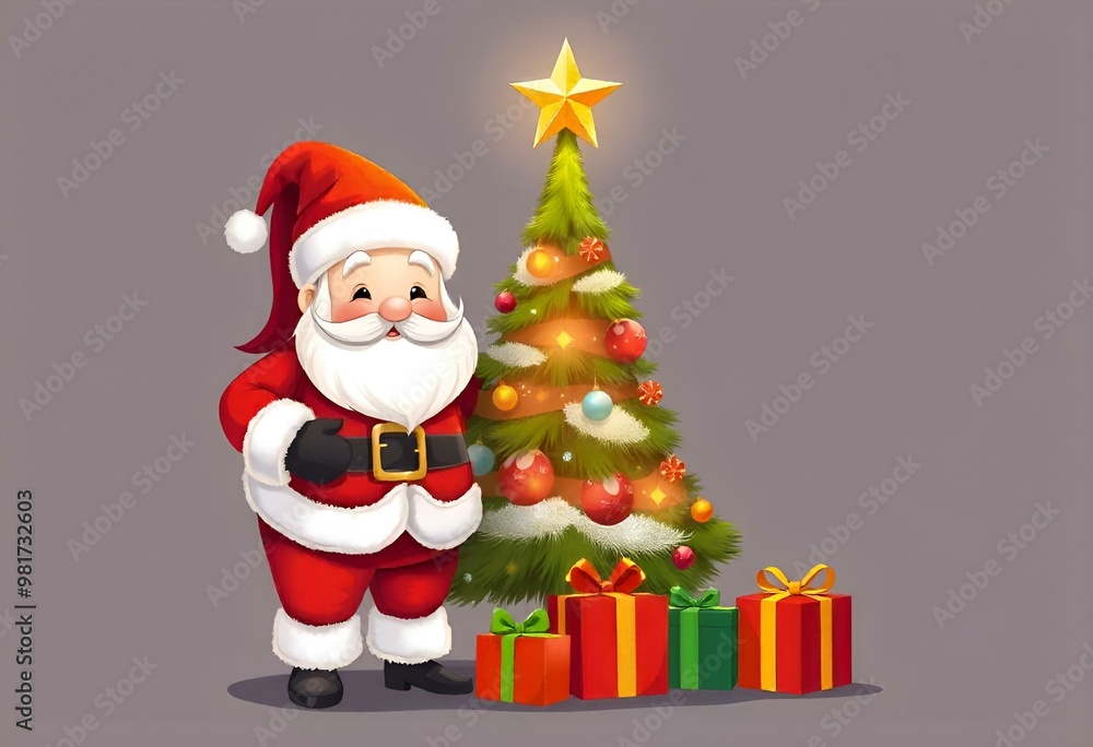 santa claus with christmas gifts santa claus with christmas gifts