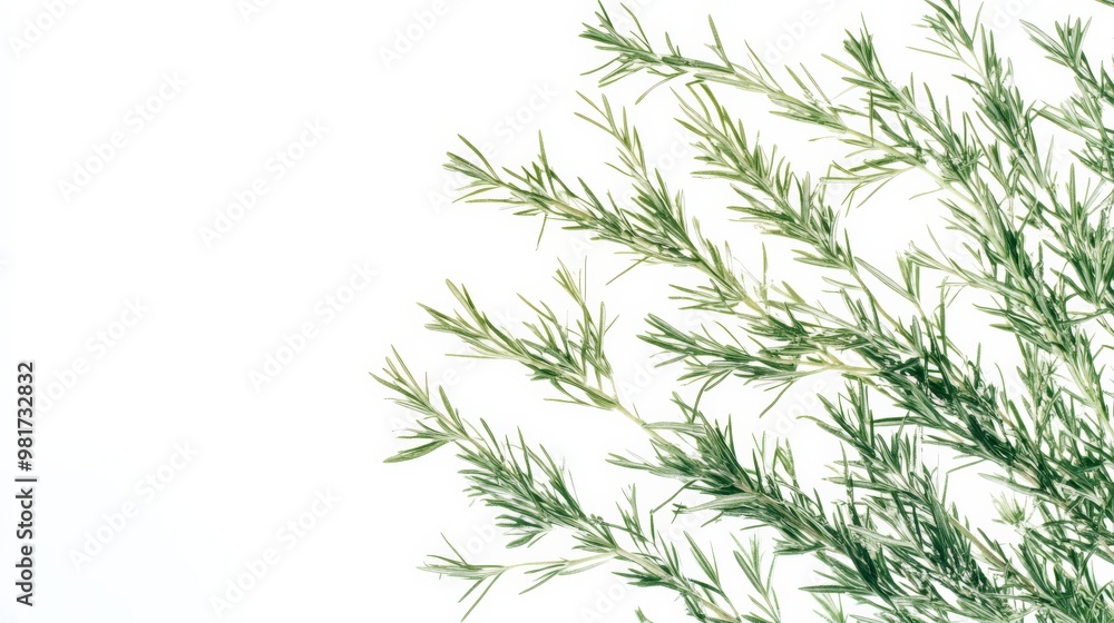 Minimalist image of delicate green fern leaves on a white background, perfect for nature-themed designs and organic aesthetics. Minimalist image of delicate green fern leaves on a white background, perfect for nature-themed designs and organic aesthetics.