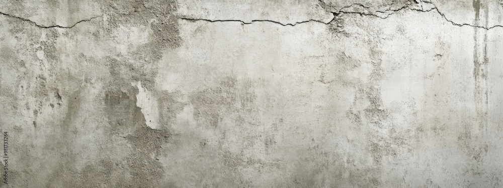 Fototapeta premium Smooth concrete texture with subtle cracks and stains for urban and industrial designs 