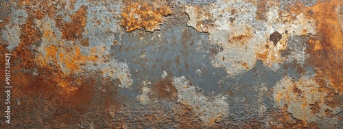 Weathered metal texture with rust and corrosion effects for a gritty industrial look