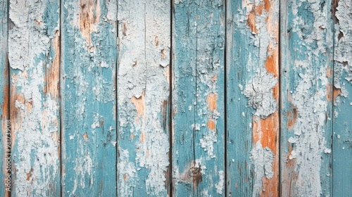 Weathered wood texture with peeling paint and rough surfaces for a rustic feel