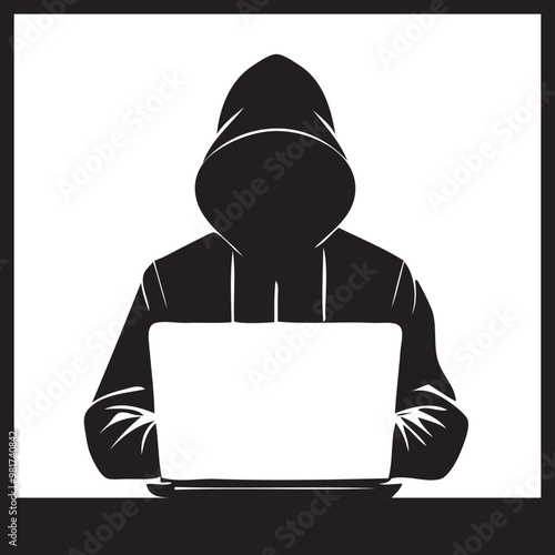 Illustration of a hacker at work