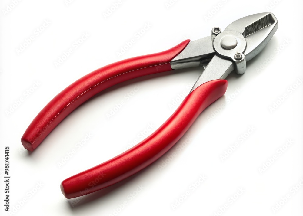 A minimalist wire cutter with clean lines and simple shapes, set against a pure white background to emphasize its functionality and versatility A minimalist wire cutter with clean lines and simple shapes, set against a pure white background to emphasize its functionality and versatility