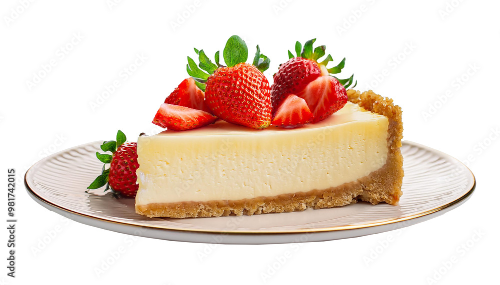Cheesecake Slice on transparent background Cheesecake Slice on transparent background