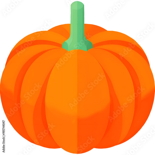 pumpkin orange vegetable-friut food autumn isolated on white background
