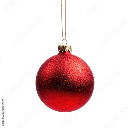 Unique Christmas Ornament. Isolated on a Transparent Background. Cutout PNG.