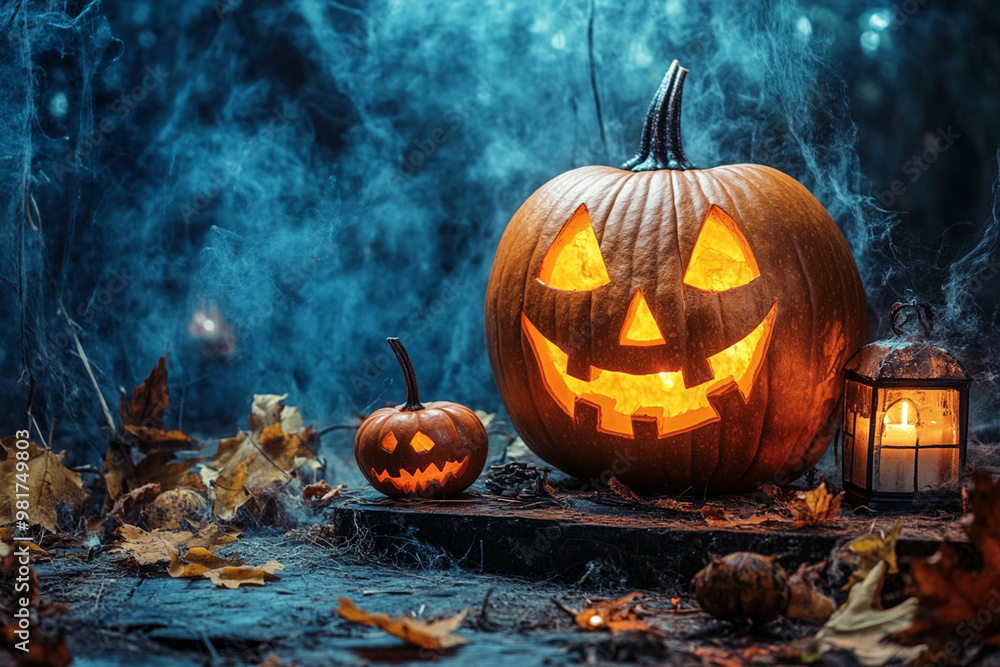 Naklejka premium Halloween greeting season