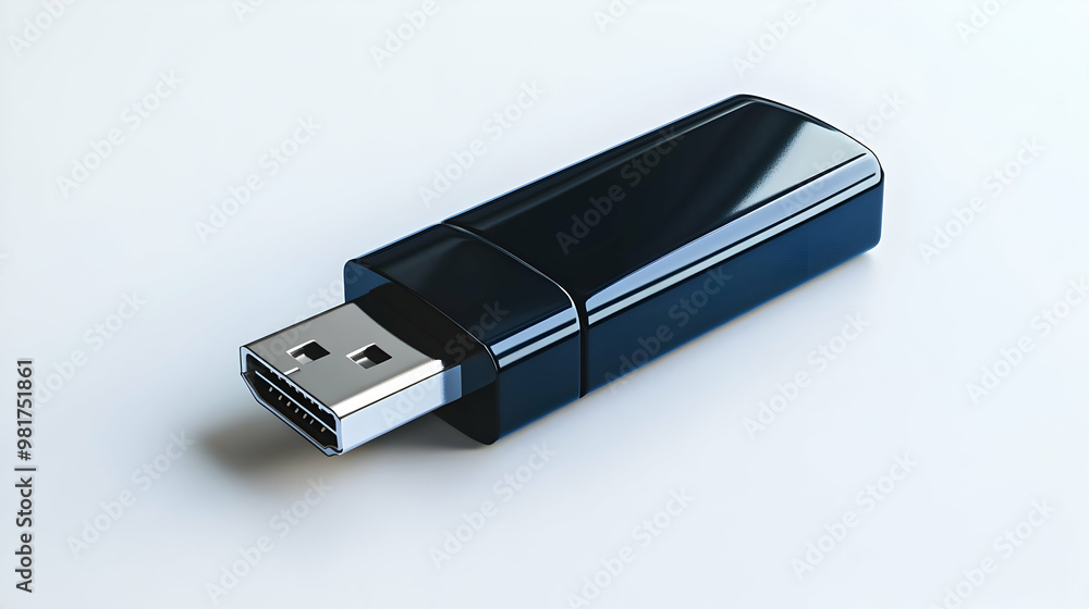 A sleek black USB drive on a clean background, perfect for showcasing modern storage solutions and technology accessories. A sleek black USB drive on a clean background, perfect for showcasing modern storage solutions and technology accessories.