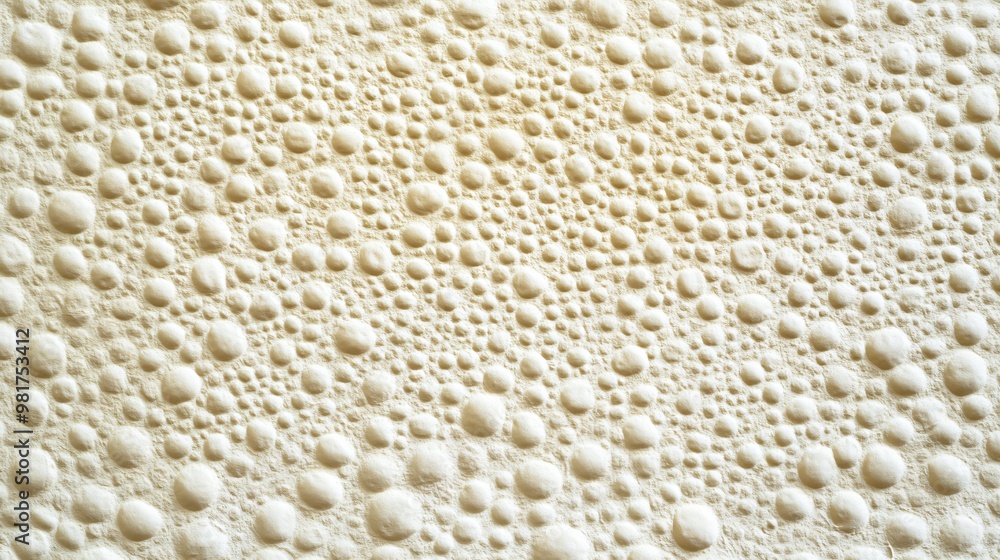 Close up of a textured surface with  a pattern of small and large circles.