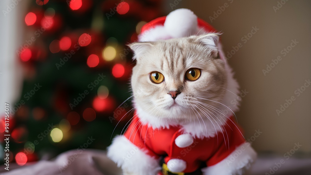 Christmas tree, presents and cat. The cat is sleeping comfortably on the blanket. The cat is in a Santa themed costume. Christmas background|クリスマスツリーとプレゼントと猫。眠る猫。サンタのテーマのコスチューム。クリスマス背景 Christmas tree, presents and cat. The cat is sleeping comfortably on the blanket. The cat is in a Santa themed costume. Christmas background|クリスマスツリーとプレゼントと猫。眠る猫。サンタのテーマのコスチューム。クリスマス背景