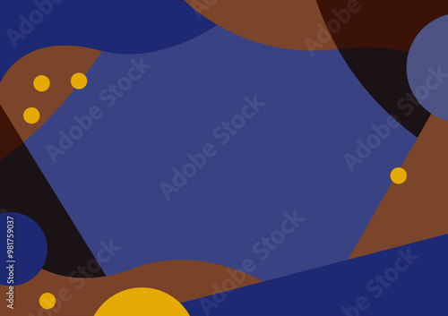Simple frame background material-Autumn and winter cafe