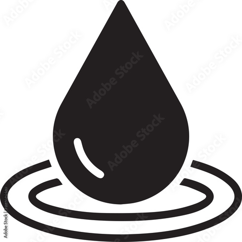 Oil icon symbol vector image Illustration
 photo