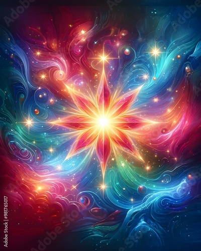 Abstact Star galaxy