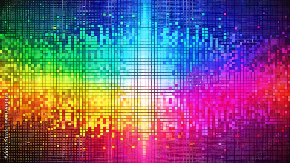 Abstract background with random pixel noise color shades in electric style Abstract background with random pixel noise color shades in electric style