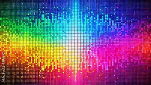 Wallpaper Mural Abstract background with random pixel noise color shades in electric style Torontodigital.ca