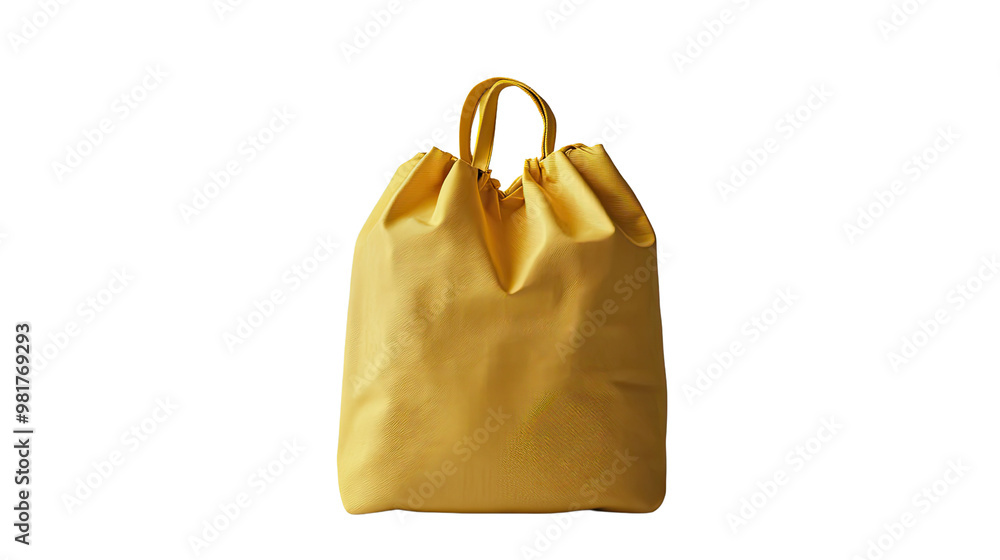 Blank canvas bag on a white transparent background Blank canvas bag on a white transparent background