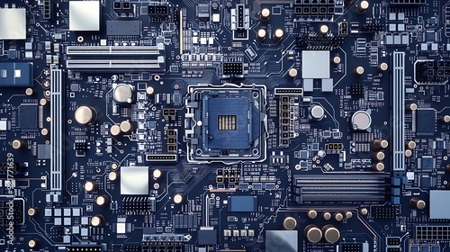 Wallpaper Mural Computer technology hand drawn sketch mother board. Torontodigital.ca