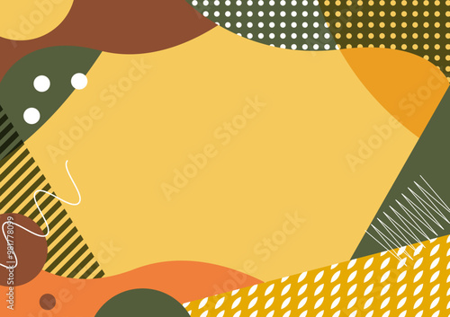 Japanese modern frame background material-Autumn flavors