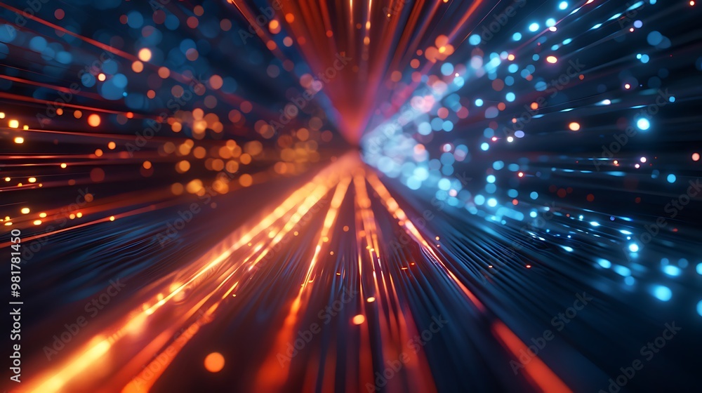 Obraz premium speed technology light concept background.