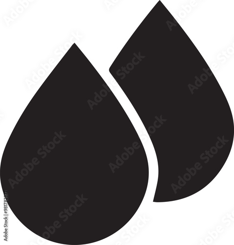 Oil icon symbol vector image Illustration
 photo