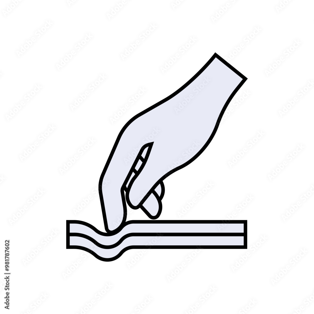 Smooth Surface. Touch Hand, Comfort Symbol. Smooth Surface. Touch Hand, Comfort Symbol.