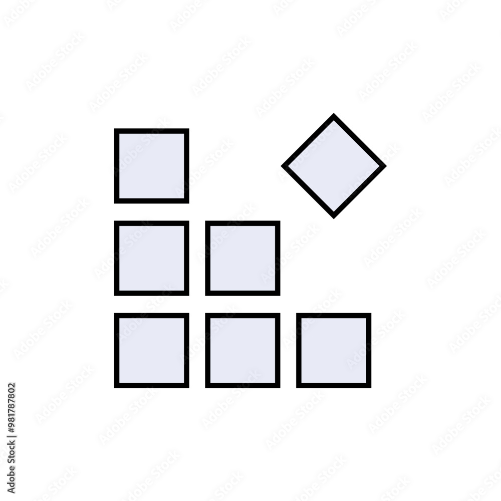 Fragment Icon. Set of Shapes. Fragment Icon. Set of Shapes.