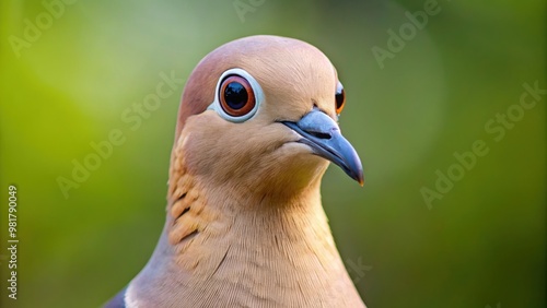 Close-up of dove with wide-open eyes staring at the camera, dove, bird, wildlife, animal, close-up, eyes, wide-open, staring