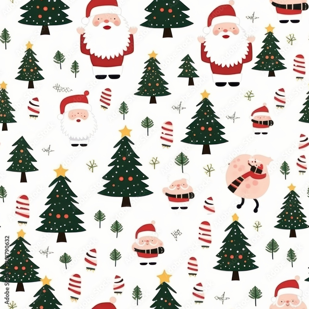 Christmas theme and Ornament tile Pattern Christmas theme and Ornament tile Pattern