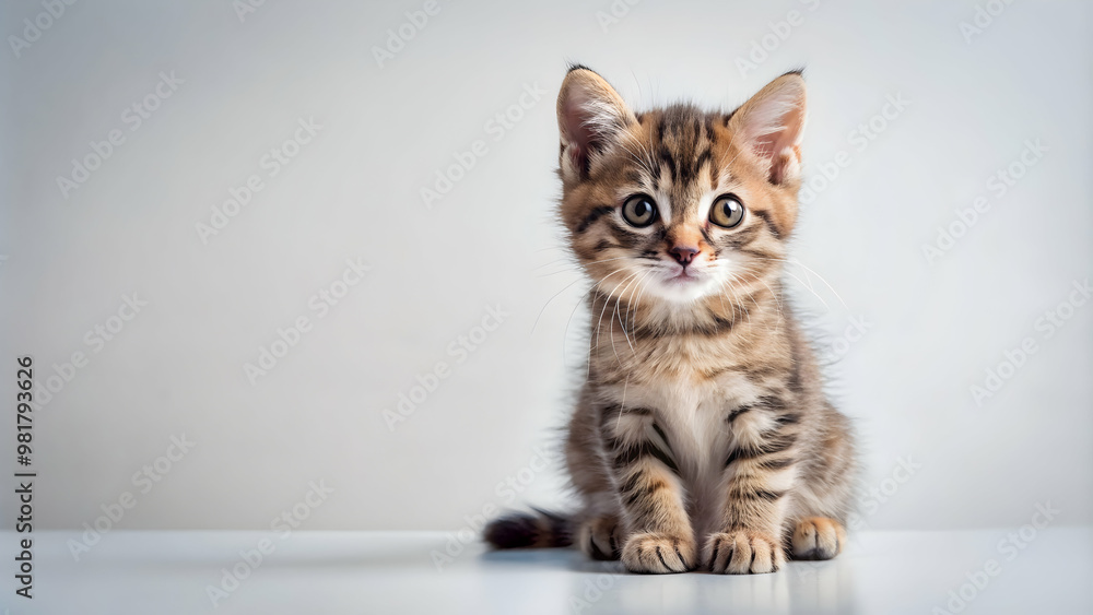 Cute kitten sitting on a white background, kitten, cute, sitting, white, background, feline, adorable, small, fluffy, pet, animal Cute kitten sitting on a white background, kitten, cute, sitting, white, background, feline, adorable, small, fluffy, pet, animal