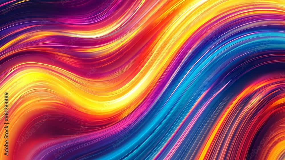 Vibrant Abstract Color Waves Vibrant Abstract Color Waves