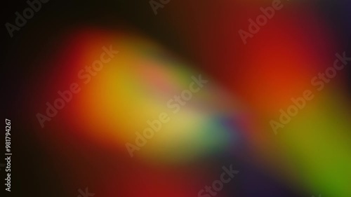 Light leaks and lens flares. Overlay. Slow video transition. Rainbow gradient background