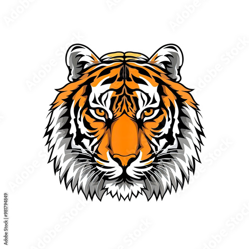 Tiger Face Illustration