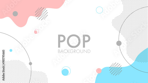 ポップな背景　ベクター素材