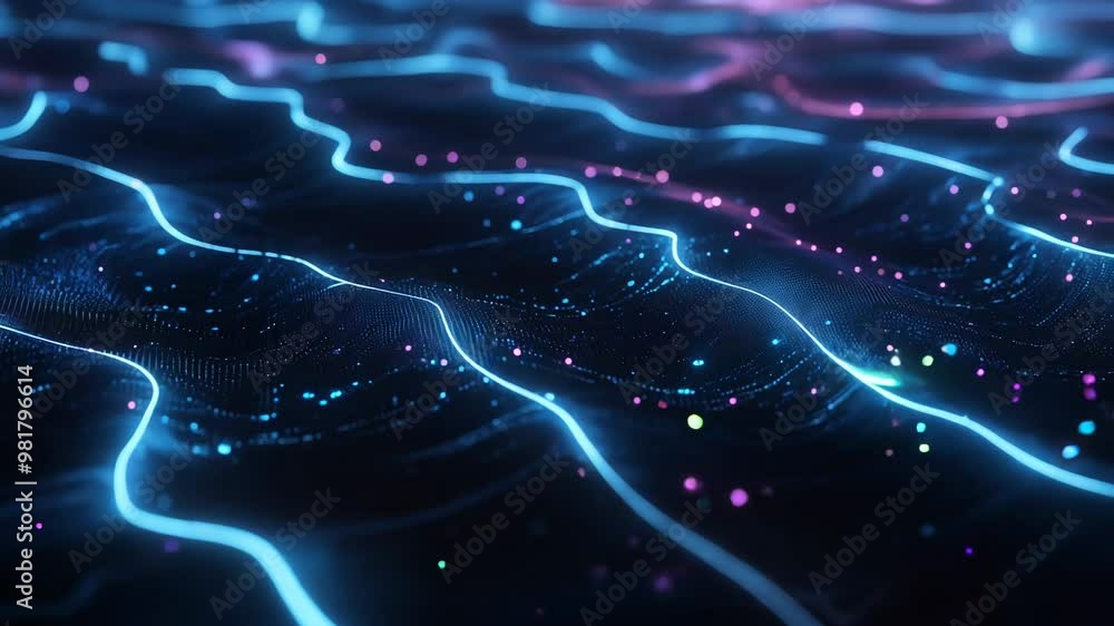 Abstract Digital Waves Background Abstract Digital Waves Background
