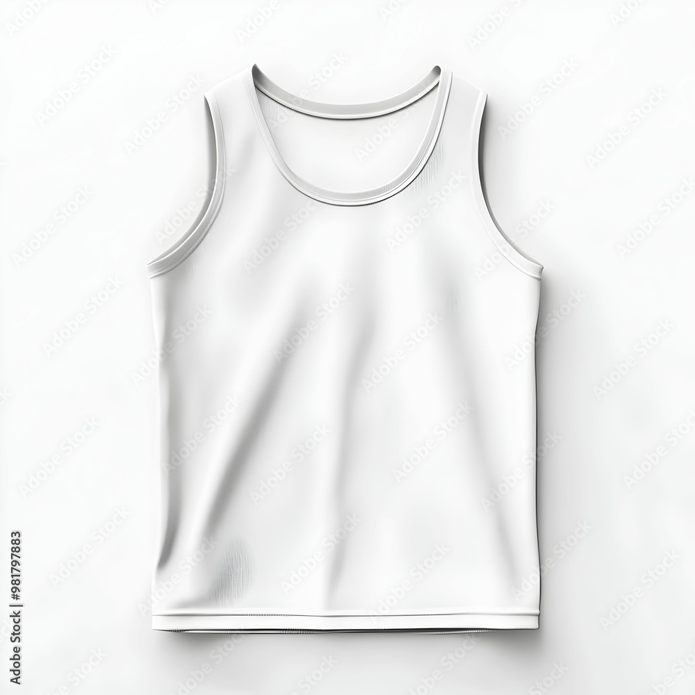 A white tank top with a hole in it A white tank top with a hole in it