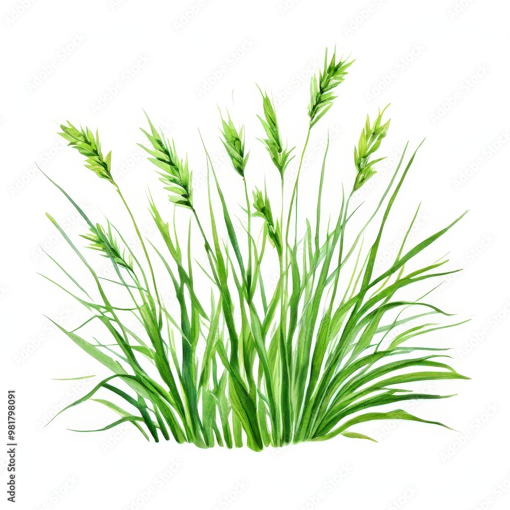 Fototapeta premium the AI Image Generator Neon Green Grass Meadow